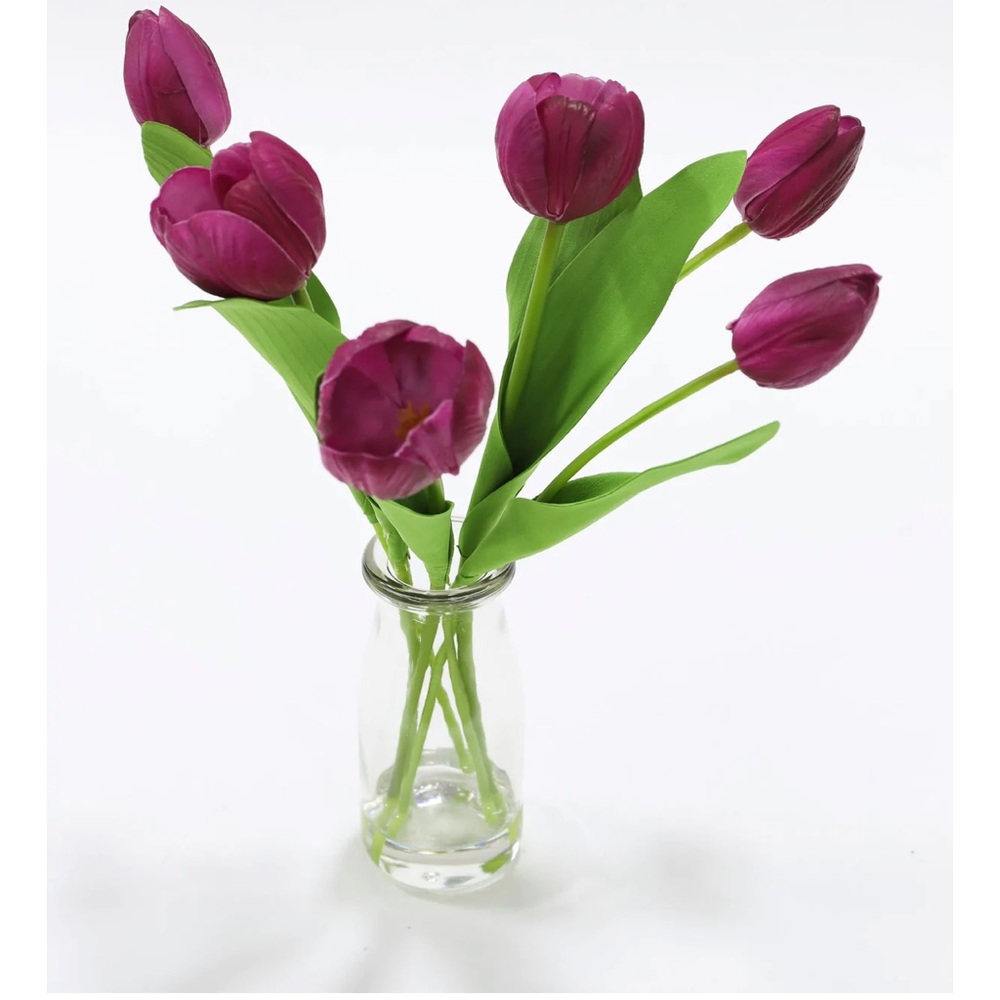 Real touch tulip vase